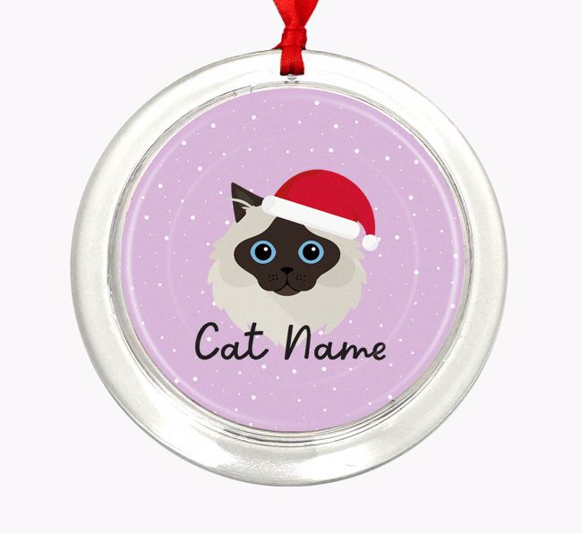 Snow: Personalized {breedCommonName} Christmas Decoration